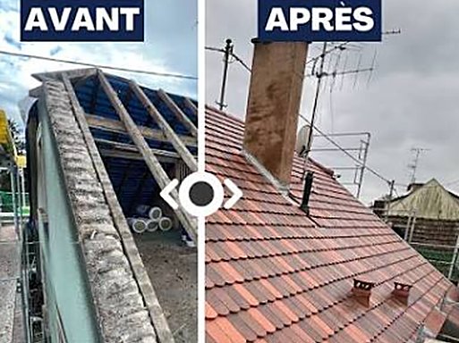 Chantier toiture Lunel-Viel